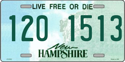 NH license plate 1201513