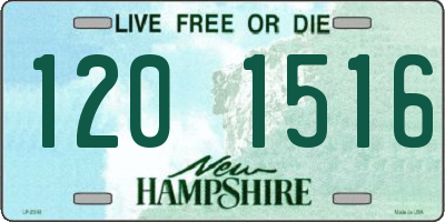 NH license plate 1201516