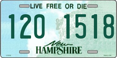 NH license plate 1201518