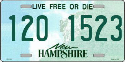 NH license plate 1201523
