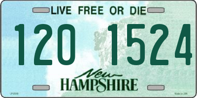 NH license plate 1201524
