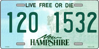 NH license plate 1201532