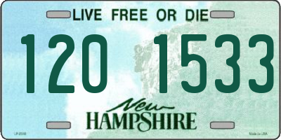 NH license plate 1201533