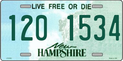 NH license plate 1201534
