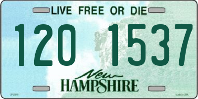 NH license plate 1201537