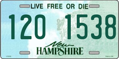 NH license plate 1201538