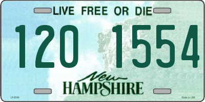 NH license plate 1201554