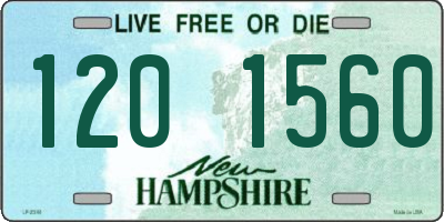 NH license plate 1201560