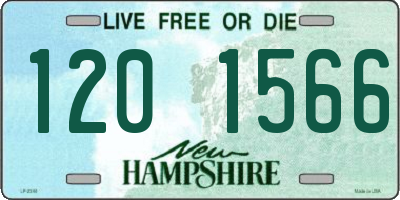 NH license plate 1201566