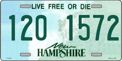 NH license plate 1201572
