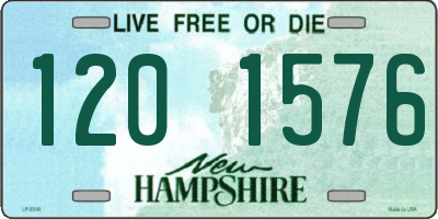 NH license plate 1201576
