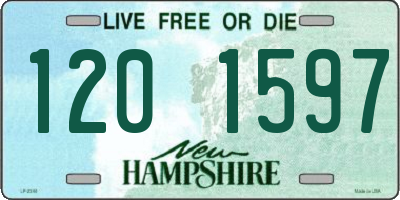 NH license plate 1201597