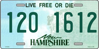 NH license plate 1201612