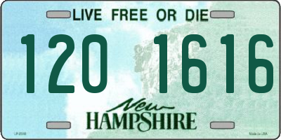 NH license plate 1201616