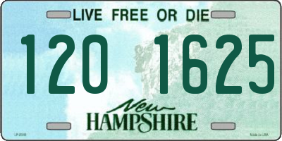 NH license plate 1201625