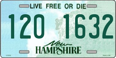 NH license plate 1201632