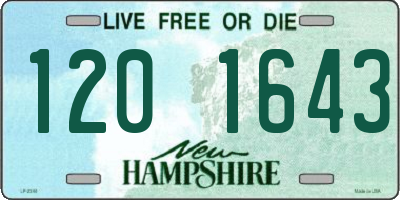 NH license plate 1201643