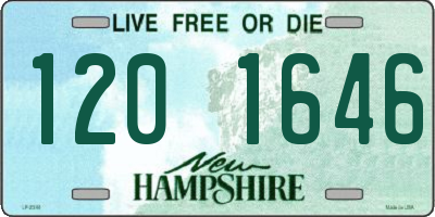 NH license plate 1201646