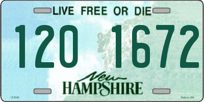 NH license plate 1201672