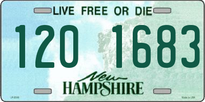 NH license plate 1201683
