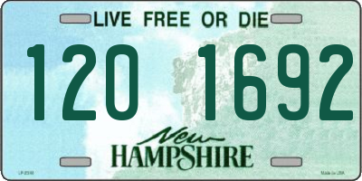 NH license plate 1201692