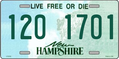 NH license plate 1201701
