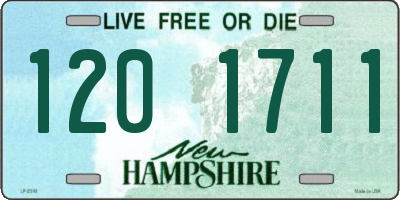 NH license plate 1201711
