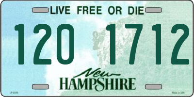 NH license plate 1201712