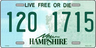 NH license plate 1201715