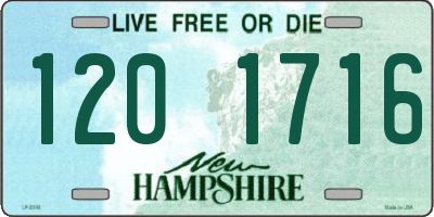 NH license plate 1201716