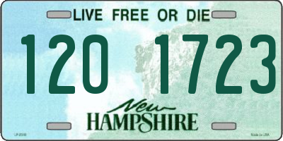 NH license plate 1201723