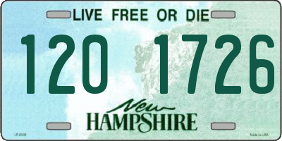 NH license plate 1201726