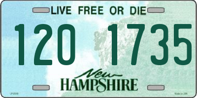 NH license plate 1201735