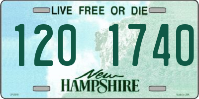 NH license plate 1201740
