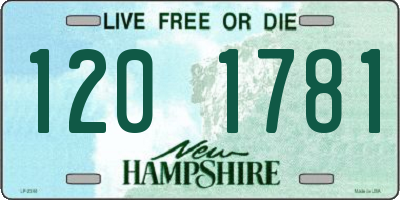 NH license plate 1201781