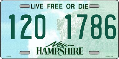 NH license plate 1201786
