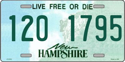 NH license plate 1201795