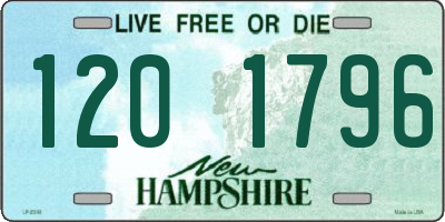 NH license plate 1201796