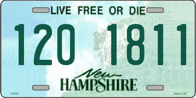 NH license plate 1201811