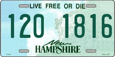 NH license plate 1201816