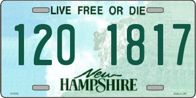 NH license plate 1201817