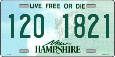 NH license plate 1201821
