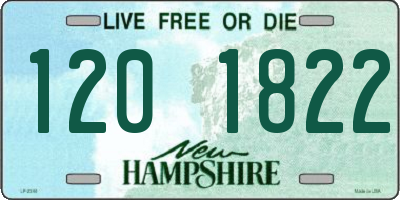 NH license plate 1201822