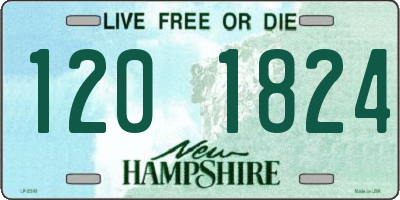 NH license plate 1201824