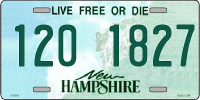 NH license plate 1201827