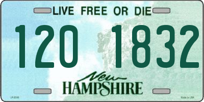 NH license plate 1201832