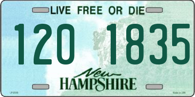 NH license plate 1201835