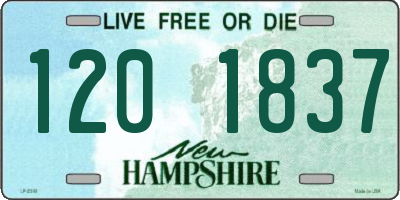NH license plate 1201837