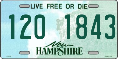 NH license plate 1201843
