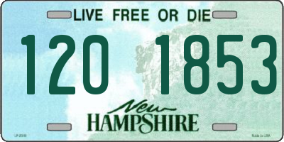 NH license plate 1201853